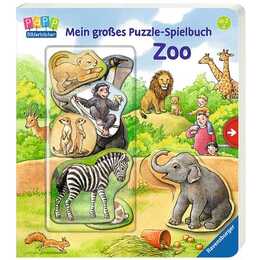 Mein grosses Puzzle-Spielbuch Zoo