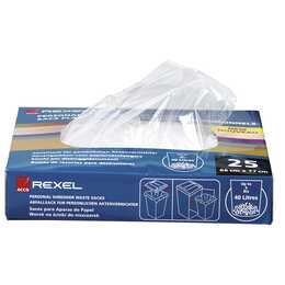 REXEL Sac de collecte (390 mm x  390 mm, Transparent)