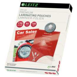 LEITZ Pouches di plastificazione Premium (A4, 175 µm, 100 pièce)