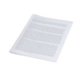 FELLOWES Cartellina trasparente (Transparente, Bianco, A4, 100 pezzo)