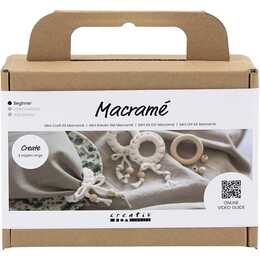 CREATIV COMPANY Macramé Bastelmaterial-Box (Knüpfen)