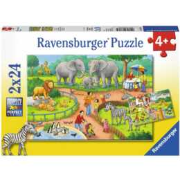 RAVENSBURGER Animaux Puzzle (2 x 24 x)