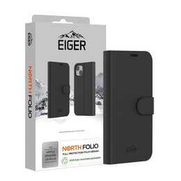 EIGER Flipcover North Folio (iPhone 16 Plus, Schwarz)