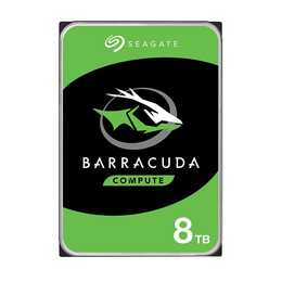 SEAGATE BarraCuda (SATA-III, 8000 GB, Argento)