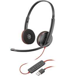 HP Cuffia per ufficio Poly Blackwire C3220 (On-Ear, Cavo, Nero)