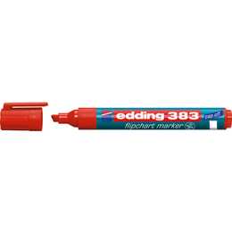 EDDING Marqueur pour Flipchart 383 (Rouge, 1 pièce)