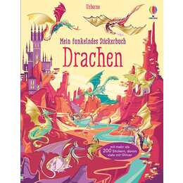 Mein funkelndes Stickerbuch: Drachen