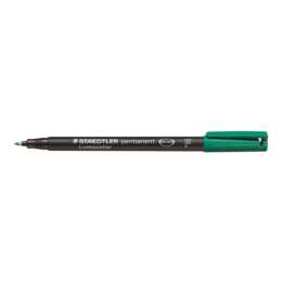 STAEDTLER Pennarello indelebile Lumocolor F 318-5 (Verde, 1 pezzo)