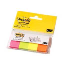 3M Haftnotizen 670-4N (4 x 50 Blatt, Pink, Gelb, Orange, Neongrün, Grün, Türkis, Rosa)