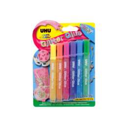 UHU Colle de bricolage Glue Shiny (10 ml, 6 pièce)