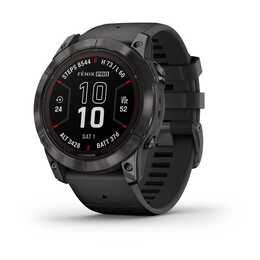GARMIN Fenix 7X Pro Sapphire Solar (35.5 mm, One Size, Schwarz, Edelstahl)