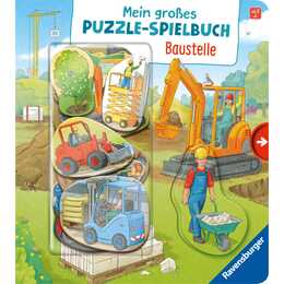 Mein grosses Puzzle-Spielbuch: Baustelle