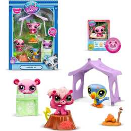 BANDAI NAMCO Littlest Pet Shop Camping Spielfiguren-Set