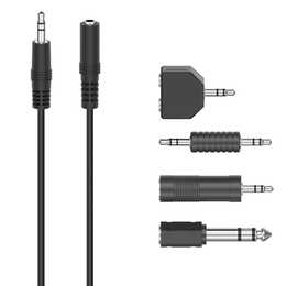 INTERTRONIC Jack Connection Kit Adapterkabel (3.5 mm Klinke, 6.3 mm Klinke, 2.5 m)