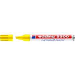 EDDING Marqueur permanent 3300 (Jaune, 1 pièce)