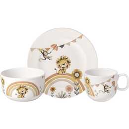 VILLEROY & BOCH Set di stoviglie per bambini Roar Lion (Leone, Scimmia, 3 x)