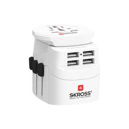 SKROSS Adaptateur de voyage PRO Light (Chine, Australie, Europe, Amérique centrale, Angleterre)