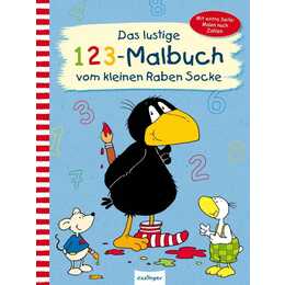 Der kleine Rabe Socke: Das lustige 1 2 3 - Malbuch vom kleinen Raben Socke