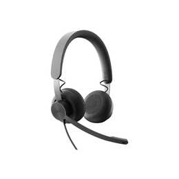 LOGITECH Office Headset Zone 750 (On-Ear, Kabel, Schwarz)