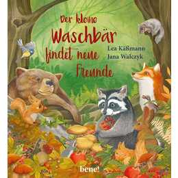 Der kleine Waschbär findet neue Freunde