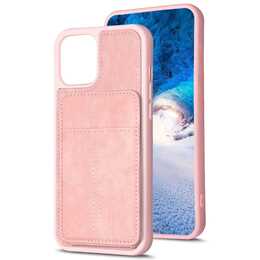 EG Backcover mit Kartenhalter (iPhone 15 Pro, Rosa)