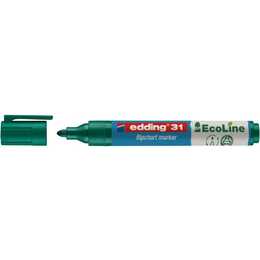 EDDING Indicatore di lavagna a fogli mobili 31 EcoLine (Verde, 1 pezzo)