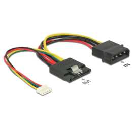 DELOCK Adaptateur (SATA, 4 Pin, 0.2 m)