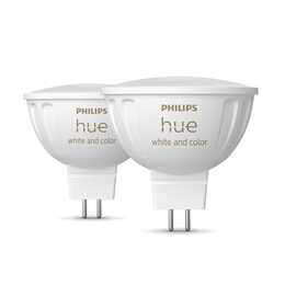 PHILIPS HUE Ampoule LED Hue White & Color Ambiance MR16 Duo (GU5.3, Bluetooth, 6.3 W)