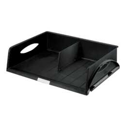 LEITZ Corbeille courrier Sorty Jumbo (A3, Noir)