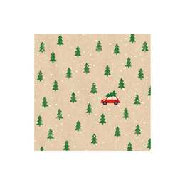 LIVIQUE Tovagliolo di carta Little red Car (33 cm x 33 cm, 20 pezzo)