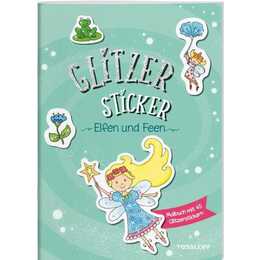 Glitzer Sticker Malbuch. Elfen und Feen