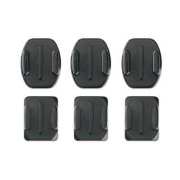 GOPRO Diverse Halterungen Curved + Flat Adhesive Mounts (Schwarz)