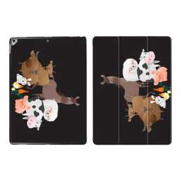 EG iPad Sleeve per Apple iPad Pro 12.9" 12.9" 12.9" - animali dei cartoni animati neri