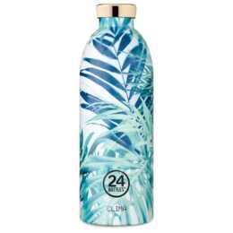 24BOTTLES Gourde isotherme Clima Lush (0.85 l, Bleu foncé, Bleu clair, Vert, Blanc)