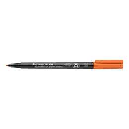 STAEDTLER Permanent Marker Lumoc M (Orange, Schwarz, 1 Stück)