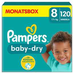 PAMPERS Baby-Dry Extra Large T. 8 (120 pièce)