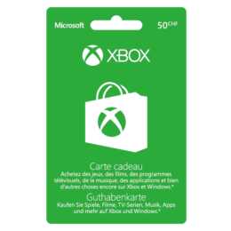 Xbox Live CHF 50 carte de crédit/cadeau (ESD, DE, FR)