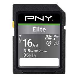 PNY TECHNOLOGIES SDHC UHS-I Elite (UHS-I Class 1, Class 10, 16 GB, 85 MB/s)