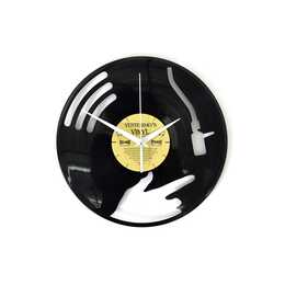 YESTERDAY'S VINYL Disc Jockey Horloge murale (Analogique, 30 cm)