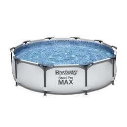 BESTWAY Piscina fuori terra con struttura tubolare in acciaio Steel Pro Max (305 cm x 76 cm)