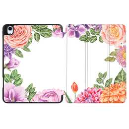 EG coque pour iPad Air 10.9" (2022) 5e génération - rose - fleurs