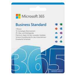 MICROSOFT 365 Business Standard (Licence annuelle, 1x, 1 année, Allemand)