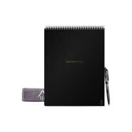 ROCKETBOOK Notizbuch Flip Black (A4, Liniert, Gepunktet)