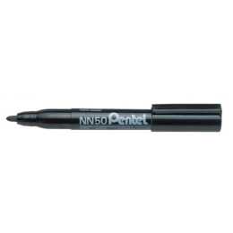 PENTEL Marqueur permanent GreenLabel (Noir, 1 pièce)