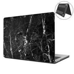 EG Coque rigide (Macbook Air 15" M2 2023, Marbre, Noir)