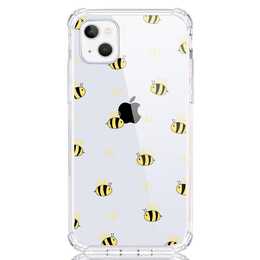 EG Backcover (iPhone 14 Plus, Abeilles, Transparent)