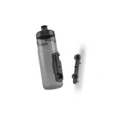 FIDLOCK Sportflasche Bidon (0.6 l, Transparent, Schwarz)