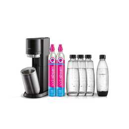 SODASTREAM DUO Hydration Mega Pack (60 l, Metallic, Schwarz)