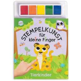 Stempelkunst für kleine Finger. Tierkinder