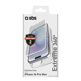 SBS Hardcase Extreme 360° (iPhone 16 Pro Max, Transparente)